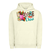 Pigment Pistachio daycare crew Urban Hoodie - NancyCooperArtShop