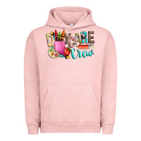 Pigment Salmon daycare crew Urban Hoodie - NancyCooperArtShop