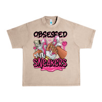 French Oak Obsessed with sneakers pink afro woman Urban Heavy Tee - RanaPortraitStore