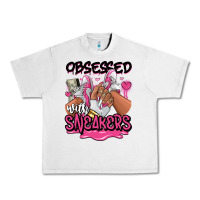 Lunar Rock Obsessed with sneakers pink afro woman Urban Heavy Tee - RanaPortraitStore