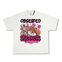 Pistachio Obsessed with sneakers pink afro woman Urban Heavy Tee - RanaPortraitStore