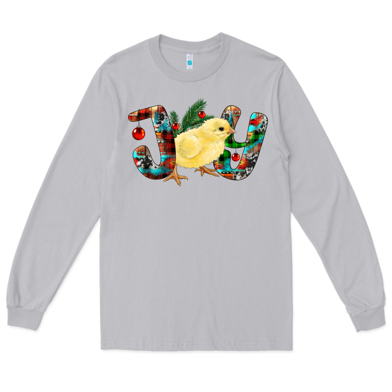 Christmas Joy Chick Long Sleeve Tee by RanaPortraitStore | Teevron