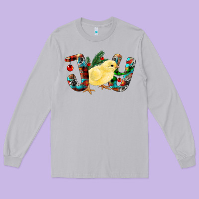Christmas Joy Chick Long Sleeve Tee Designed By Ranaportraitstore