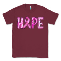 Burgundy breast cancer hope Classic Tee - RanaPortraitStore