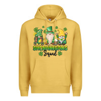 Antique Gold shenanigans squad gnomes st. patricks day Premium Hoodie - MaliasSmallBusiness