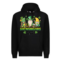 Black shenanigans squad gnomes st. patricks day Premium Hoodie - MaliasSmallBusiness