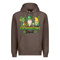 Coffee shenanigans squad gnomes st. patricks day Premium Hoodie - MaliasSmallBusiness