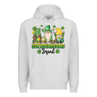 Dove Grey shenanigans squad gnomes st. patricks day Premium Hoodie - MaliasSmallBusiness