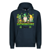 Navy shenanigans squad gnomes st. patricks day Premium Hoodie - MaliasSmallBusiness