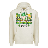Oatmeal Heather shenanigans squad gnomes st. patricks day Premium Hoodie - MaliasSmallBusiness
