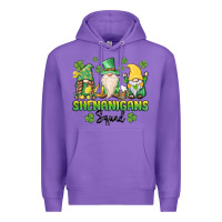 Purple shenanigans squad gnomes st. patricks day Premium Hoodie - MaliasSmallBusiness