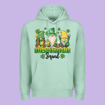 Shenanigans Squad Gnomes St. Patricks Day Premium Hoodie Designed By Maliassmallbusiness