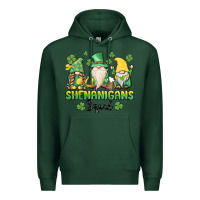 Sports Green shenanigans squad gnomes st. patricks day Premium Hoodie - MaliasSmallBusiness