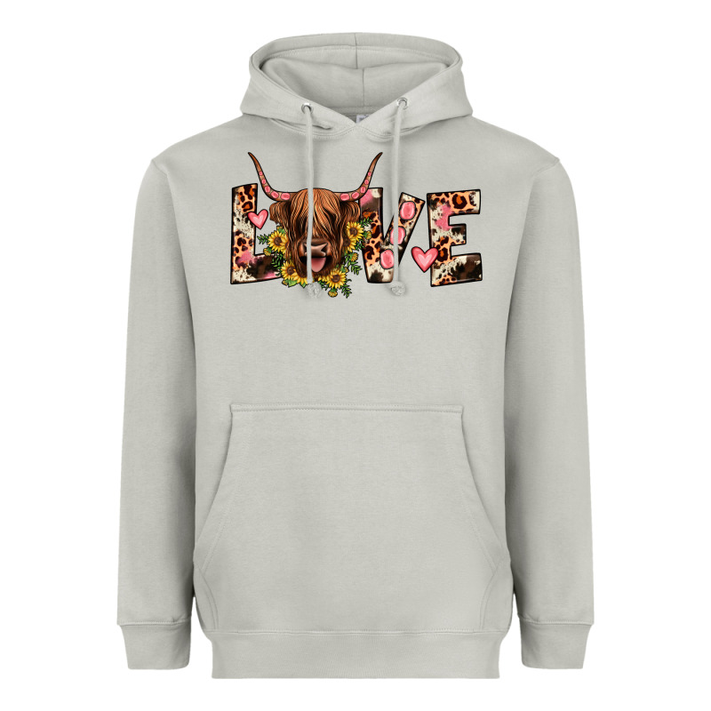 Highland Cow Love Heavyweight Hoodie by JahusDesignShop | Teevron