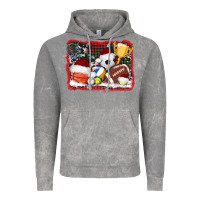 Christmas Sports Background Vintage Hoodie | Teevron