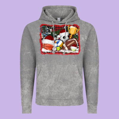 Christmas Sports Background Vintage Hoodie Designed By Adodesignshop