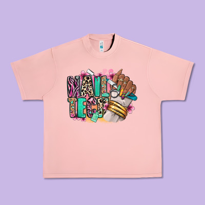 Nail Tech Afro Nail Art Urban Heavy Tee Designed By Ranaportraitstore