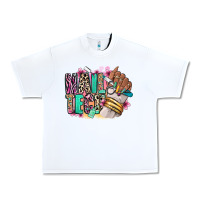 White Nail Tech afro nail art Urban Heavy Tee - RanaPortraitStore