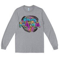 Heather Grey racing mama Long Sleeve Tee - Zillion Design Studio