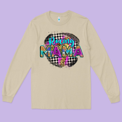 Racing Mama Long Sleeve Tee Designed By Zillion Design Studio