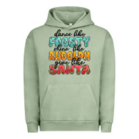 Pigment Oil Green dance like frosty shine like rudolph give like san Urban Hoodie - MaliasSmallBusiness
