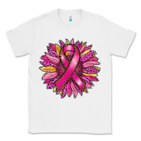 White breast cancer sunflower Classic Tee - RanaPortraitStore