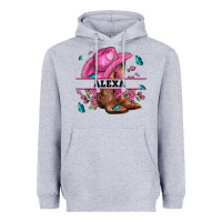Heather Grey pink costom name cowgirl hat and roses Heavyweight Hoodie - AdoDesignShop
