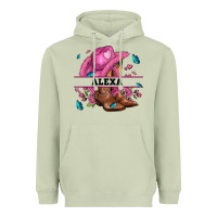 Matcha pink costom name cowgirl hat and roses Heavyweight Hoodie - AdoDesignShop