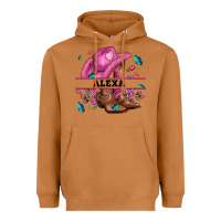 Meerkat pink costom name cowgirl hat and roses Heavyweight Hoodie - AdoDesignShop
