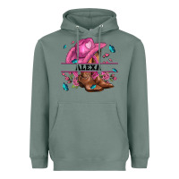 Sage pink costom name cowgirl hat and roses Heavyweight Hoodie - AdoDesignShop