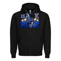 Black Back to blue 4th of July 4th of july Zipper Hoodie - CowGirlArtShop