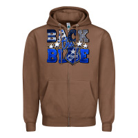 Chestnut Back to blue 4th of July 4th of july Zipper Hoodie - CowGirlArtShop