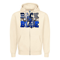 Sandshell Back to blue 4th of July 4th of july Zipper Hoodie - CowGirlArtShop