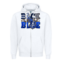 White Back to blue 4th of July 4th of july Zipper Hoodie - CowGirlArtShop