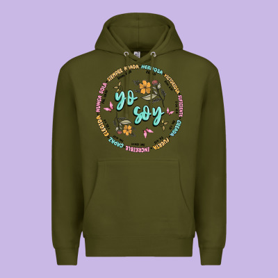 Yo Soy Inspiration Premium Hoodie Designed By Maliassmallbusiness