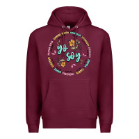 Burgundy yo soy inspiration Premium Hoodie - MaliasSmallBusiness