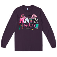 Plum math teacher Long Sleeve Tee - AdoDesignShop