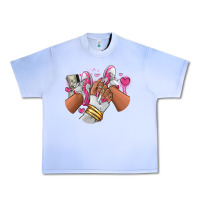 Grape Ice Pink and white sneaker girl Urban Heavy Tee - RanaPortraitStore