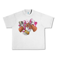 Lunar Rock Pink and white sneaker girl Urban Heavy Tee - RanaPortraitStore