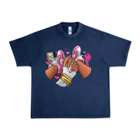 Navy Pink and white sneaker girl Urban Heavy Tee - RanaPortraitStore