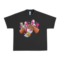 Pigment Black Pink and white sneaker girl Urban Heavy Tee - RanaPortraitStore