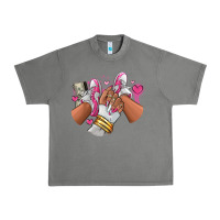 Tornado Pink and white sneaker girl Urban Heavy Tee - RanaPortraitStore