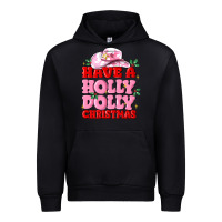 Black have a holly dolly christmas Urban Hoodie - MaliasSmallBusiness