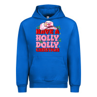 Cobalt have a holly dolly christmas Urban Hoodie - MaliasSmallBusiness