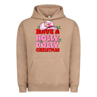 Pigment Burro have a holly dolly christmas Urban Hoodie - MaliasSmallBusiness