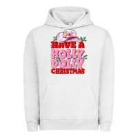 Pigment Lunar Rock have a holly dolly christmas Urban Hoodie - MaliasSmallBusiness