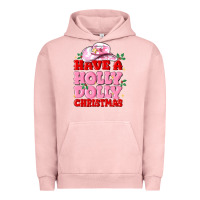 Pigment Salmon have a holly dolly christmas Urban Hoodie - MaliasSmallBusiness