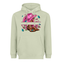 Matcha pink cowgirl hat and roses Heavyweight Hoodie - AdoDesignShop