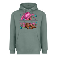 Sage pink cowgirl hat and roses Heavyweight Hoodie - AdoDesignShop
