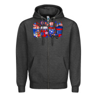 Charcoal Heather 4th of July coffee drinks Zipper Hoodie - Neo Western